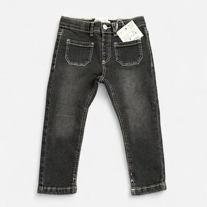 NWT Zara Kids Black/Gray Skinny Jeans – Size 2T